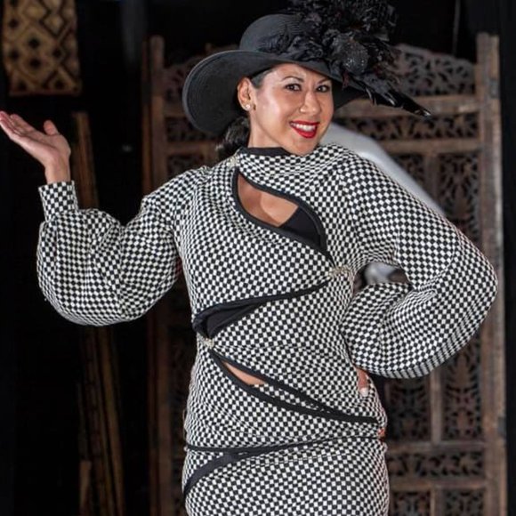 WASSA WEAR BOUTIQUE Denim Zig Zag Jacket  HAND-MADE - Picture 14 of 16